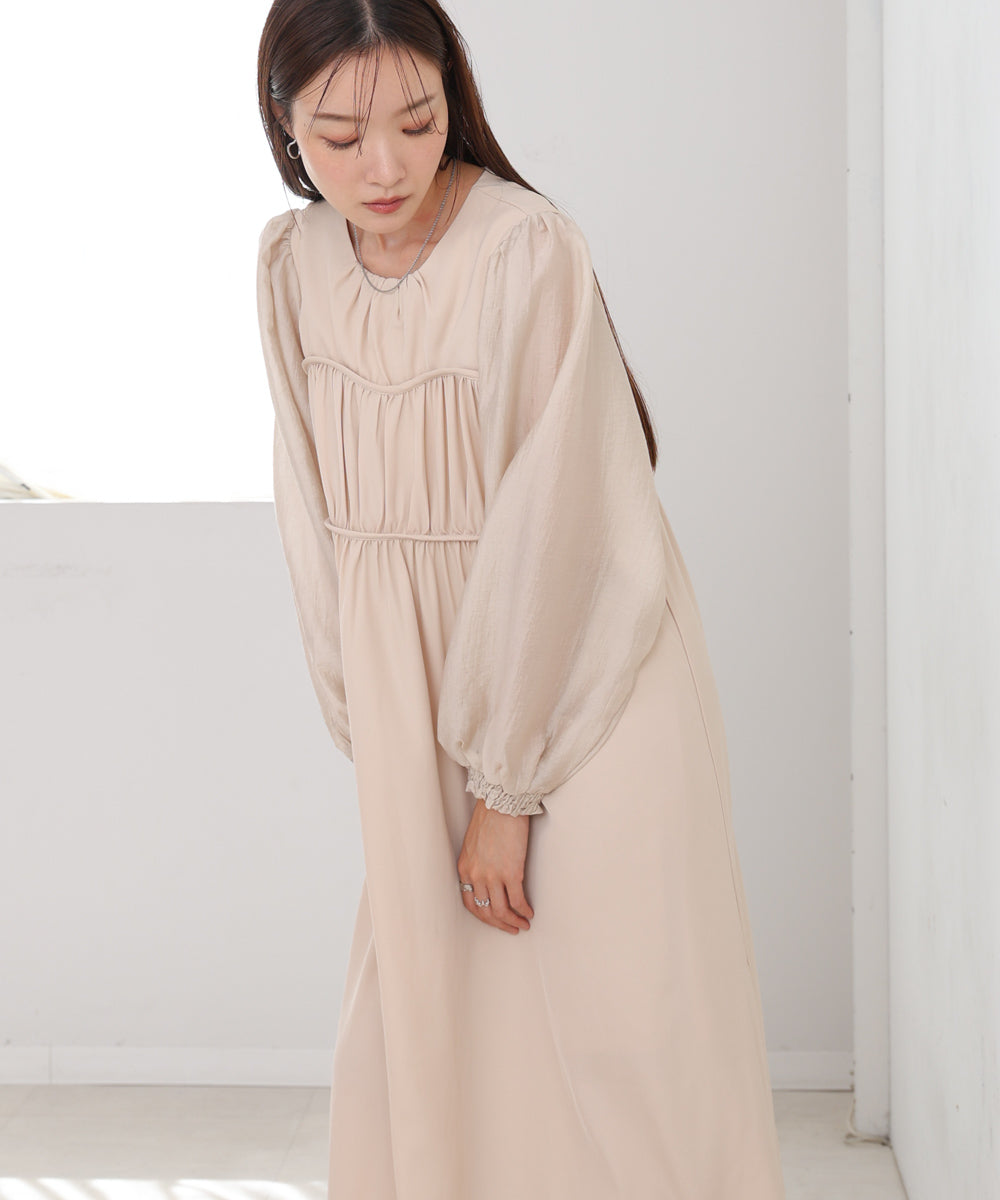 【S・Mサイズ展開】ビスチェライクフレアワンピース