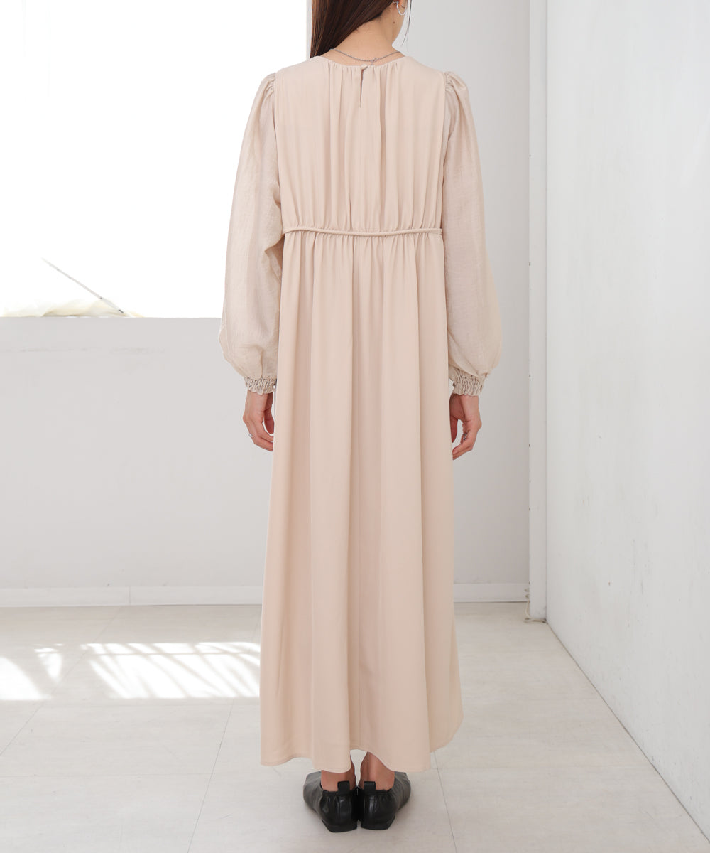 【S・Mサイズ展開】ビスチェライクフレアワンピース