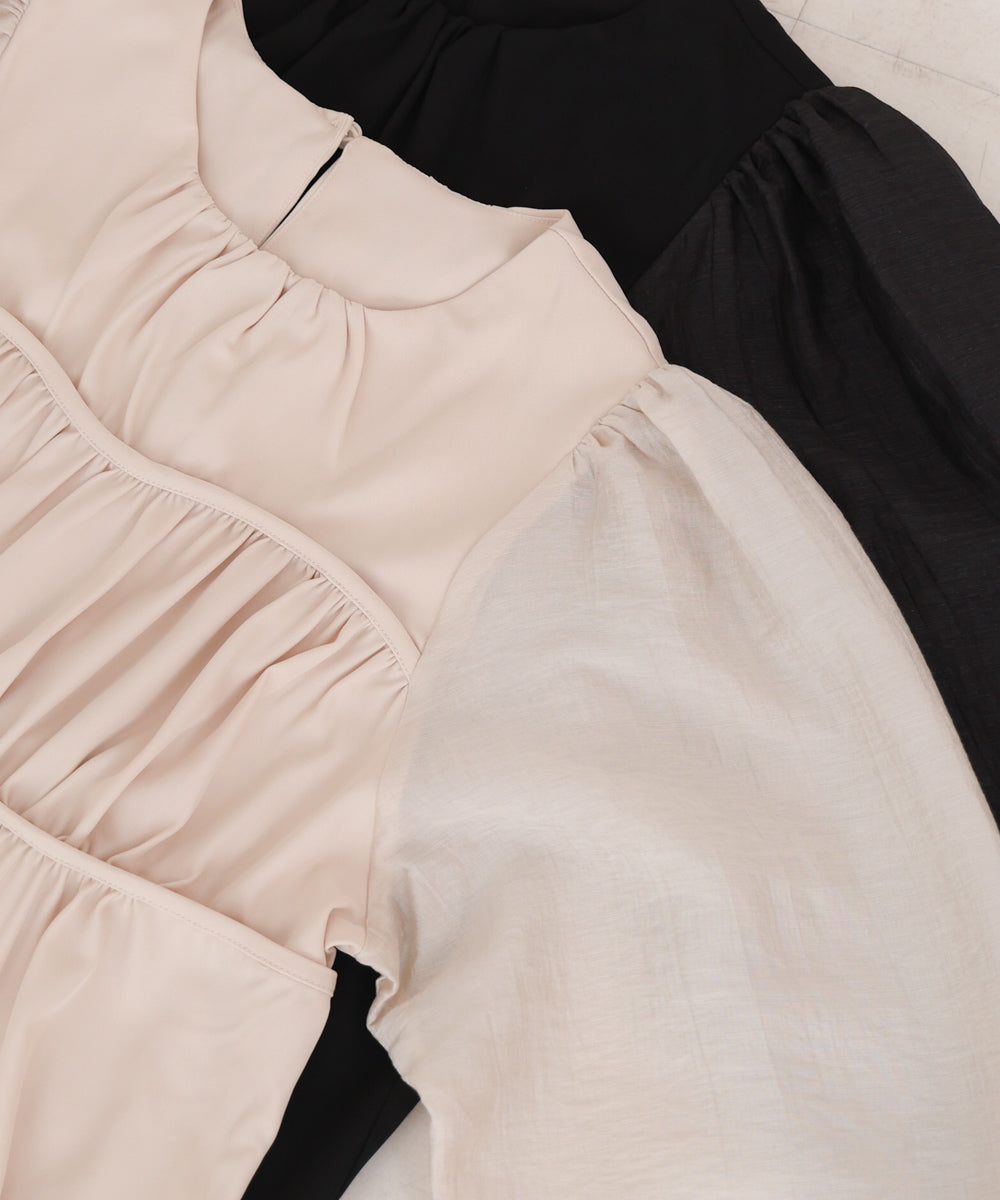 【S・Mサイズ展開】ビスチェライクフレアワンピース