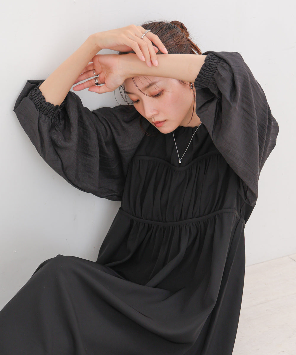 【S・Mサイズ展開】ビスチェライクフレアワンピース