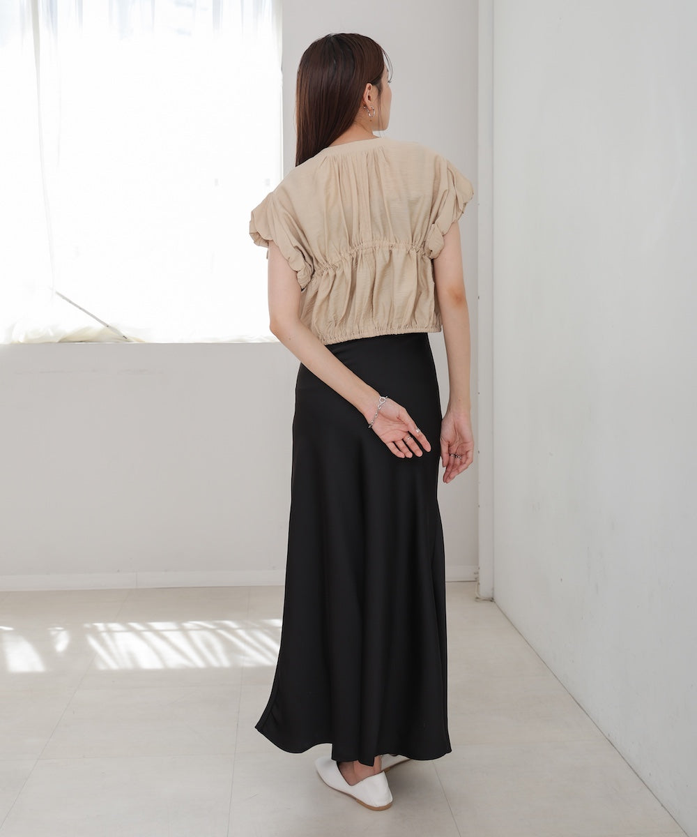 ギャザードロストシャツベスト