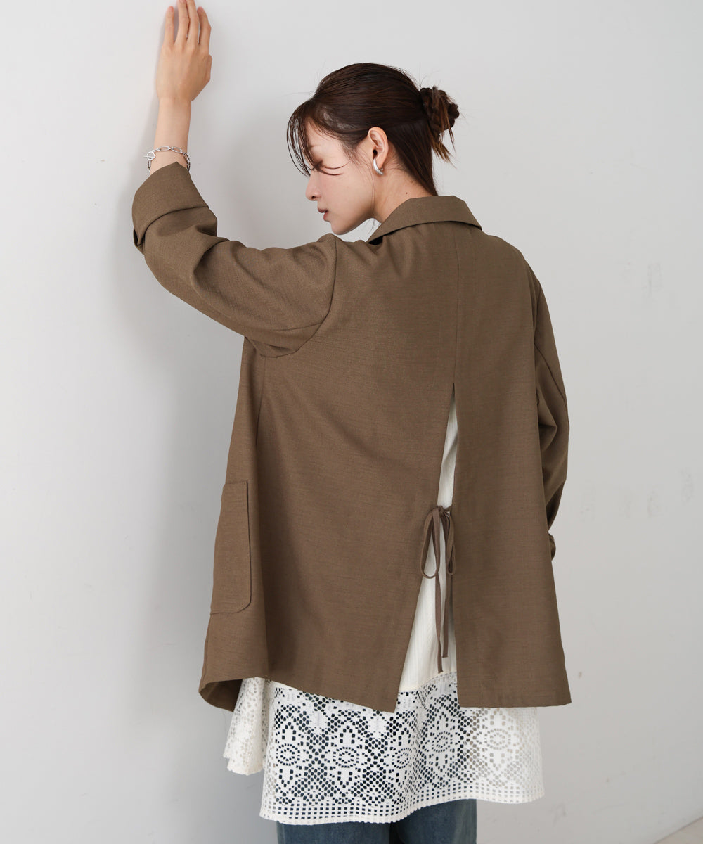 バックリボンダブルジャケット