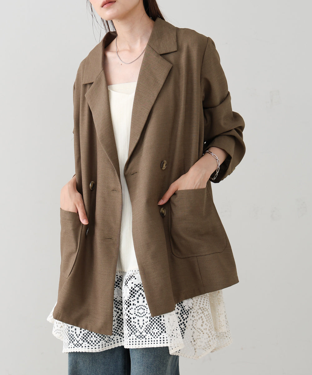 バックリボンダブルジャケット