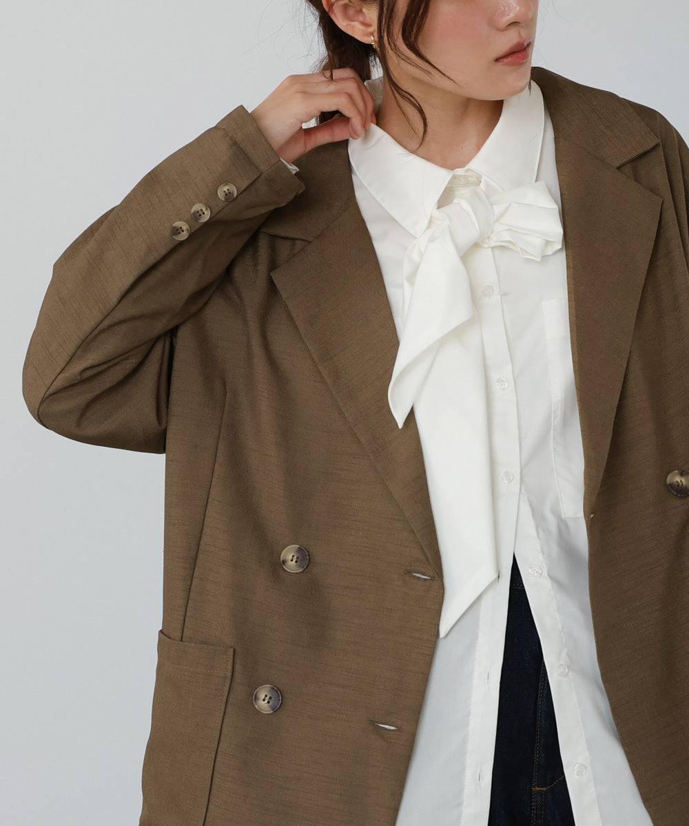 バックリボンダブルジャケット