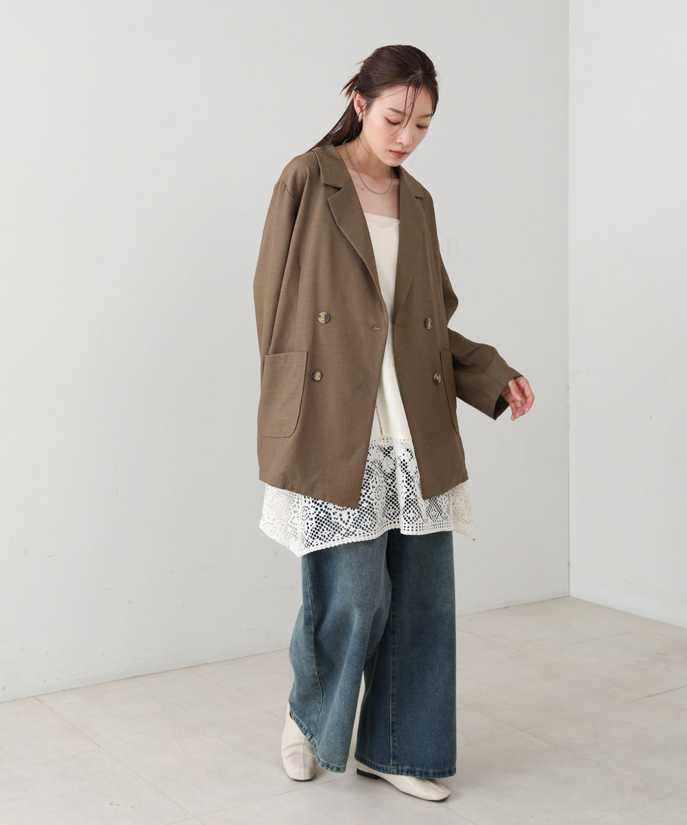 バックリボンダブルジャケット