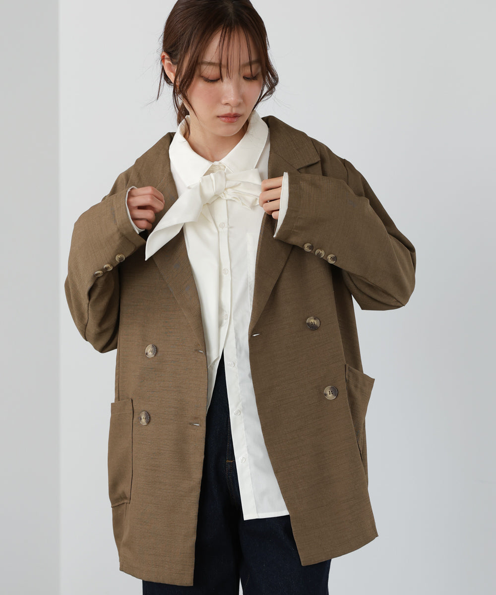 バックリボンダブルジャケット