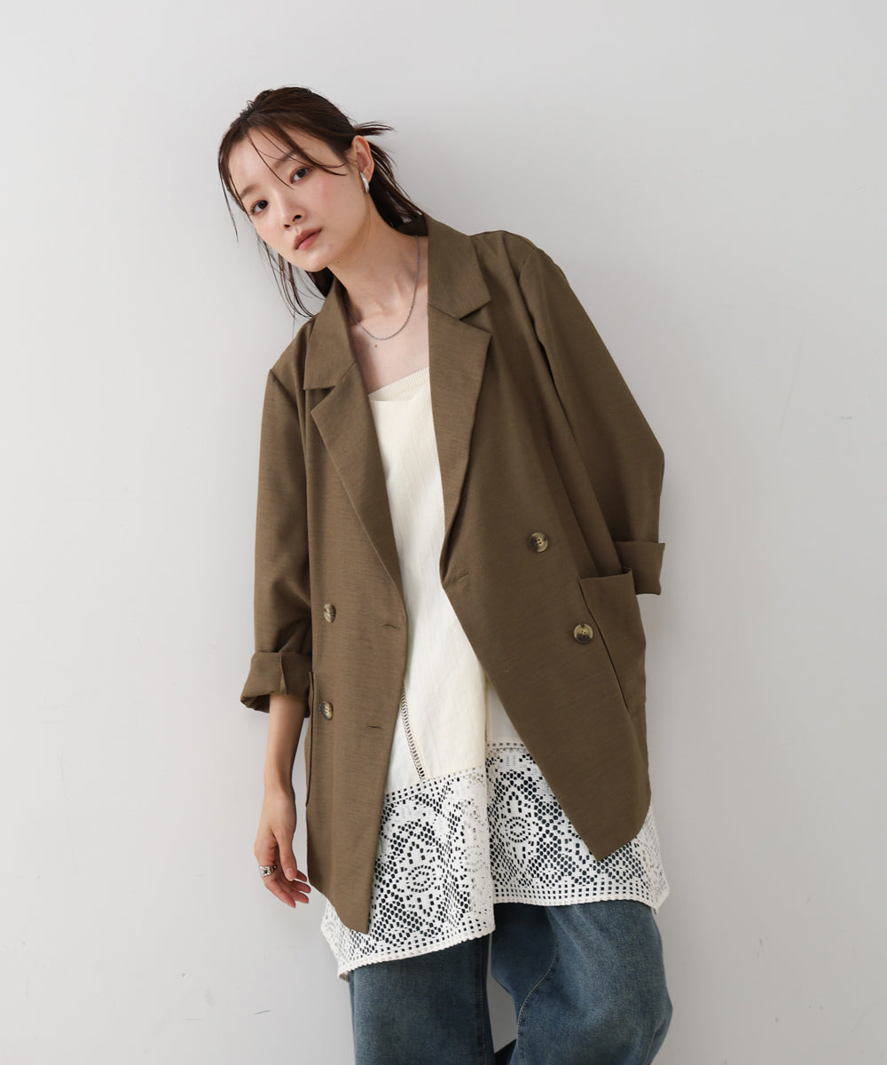 バックリボンダブルジャケット