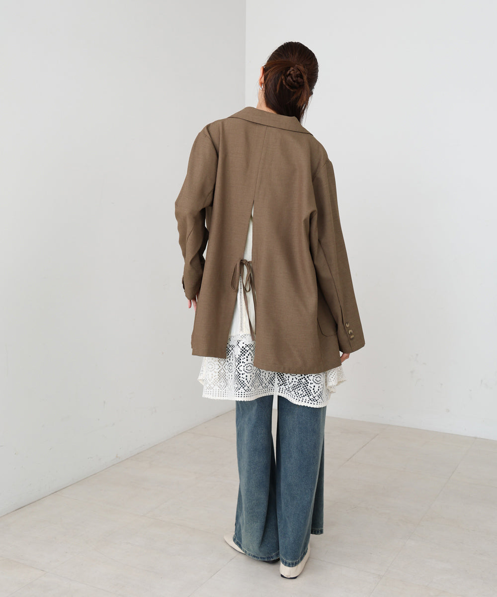 バックリボンダブルジャケット