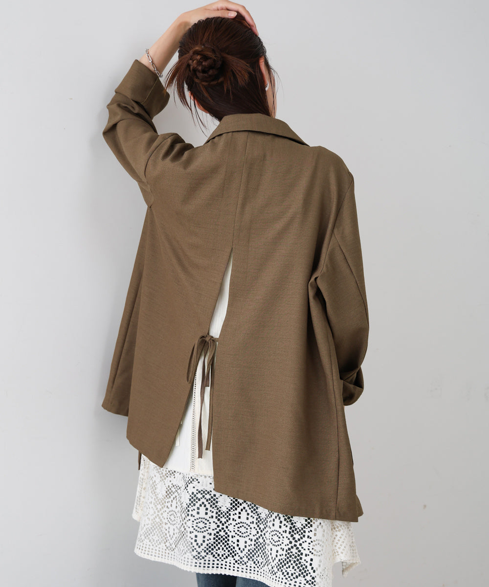 バックリボンダブルジャケット