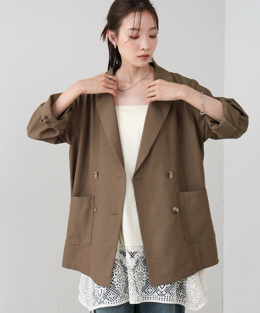 バックリボンダブルジャケット