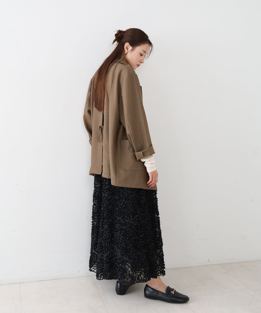 バックリボンダブルジャケット