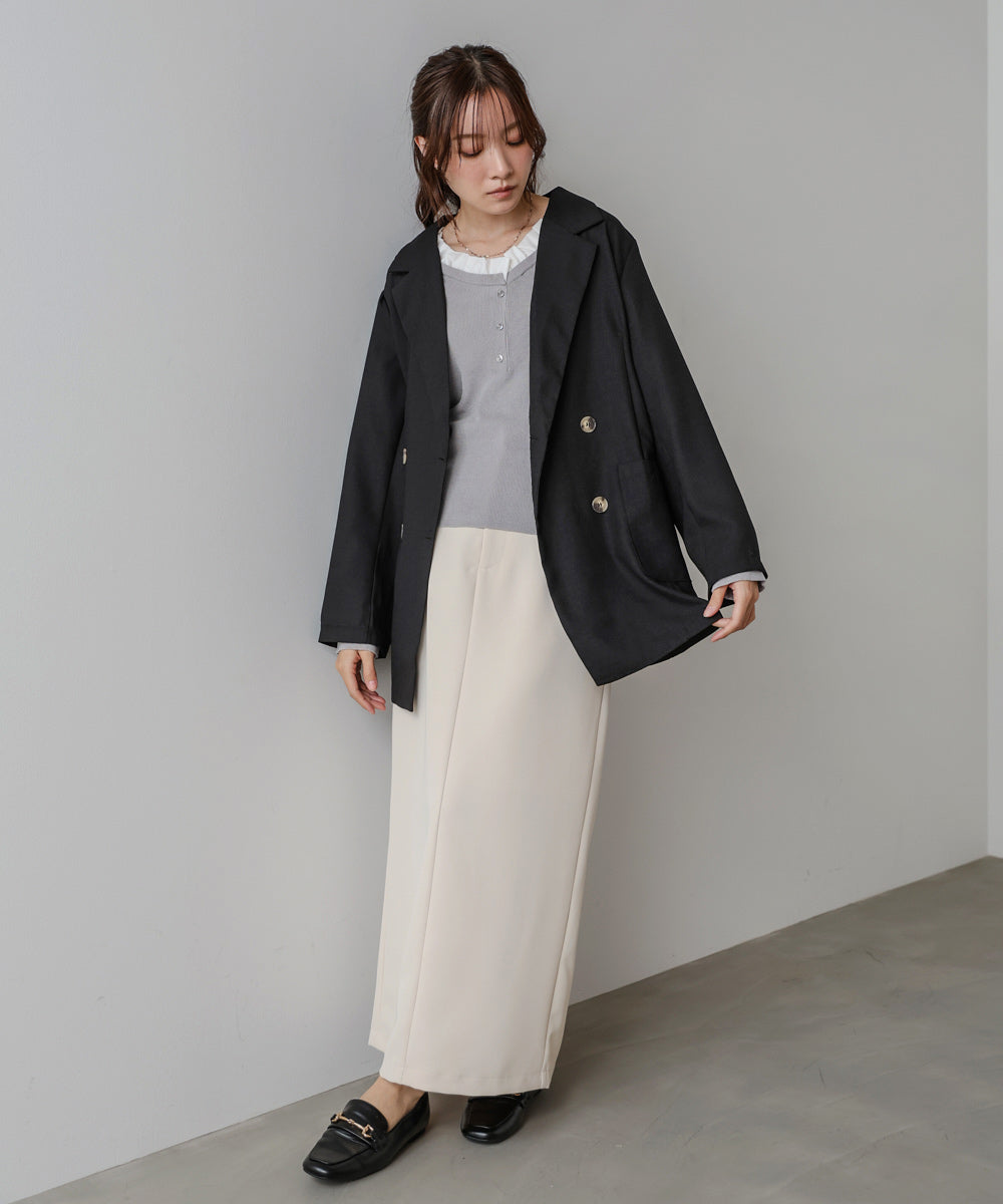 バックリボンダブルジャケット