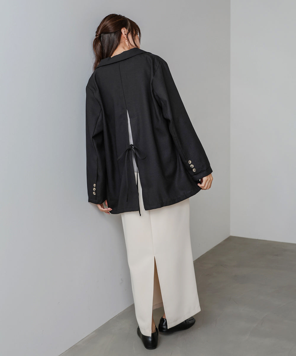 バックリボンダブルジャケット