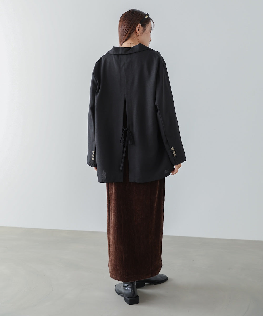 バックリボンダブルジャケット