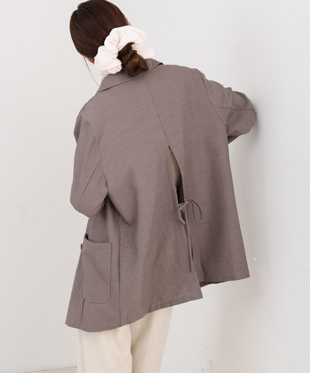 バックリボンダブルジャケット