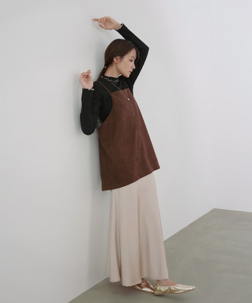 スクエアスウェードビスチェ