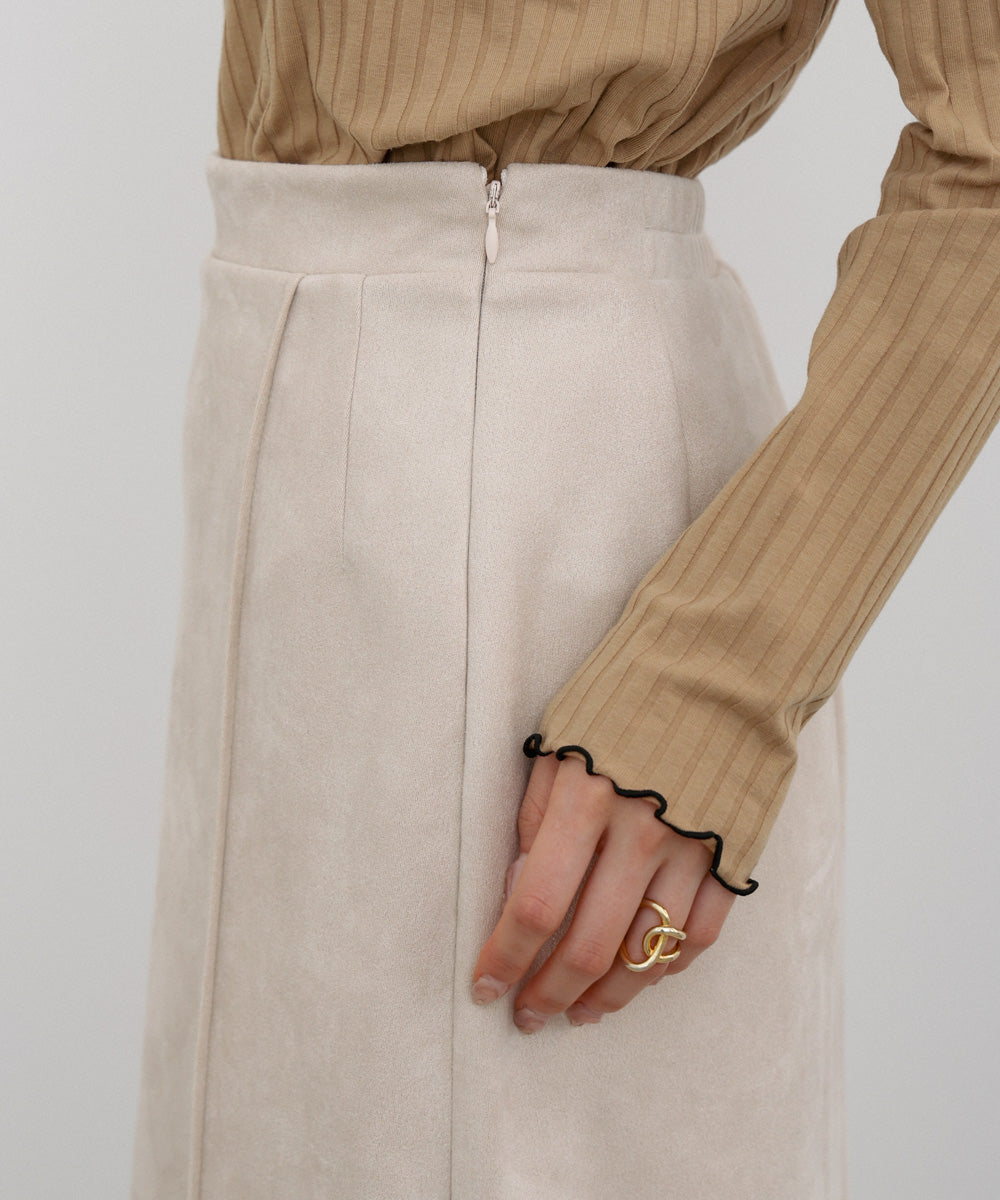 【選べる2タイプ】スウェードロングスカート