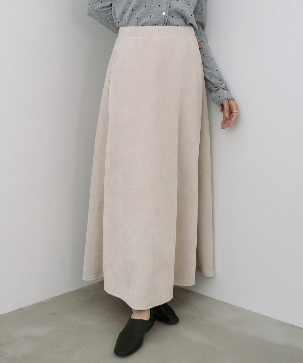 【選べる2タイプ】スウェードロングスカート