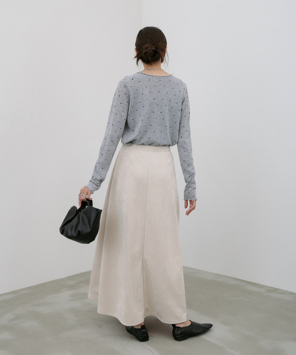 【選べる2タイプ】スウェードロングスカート