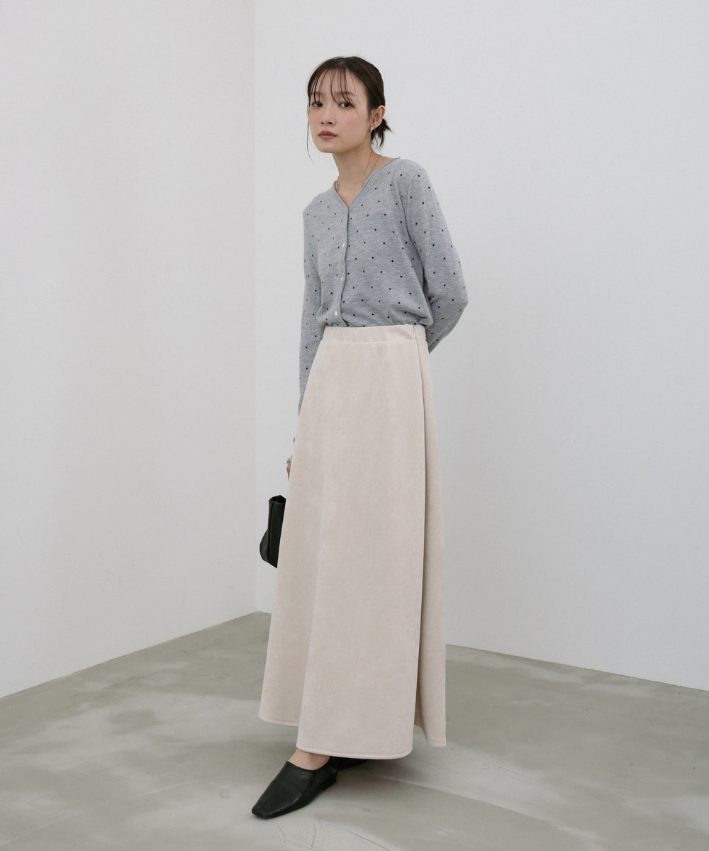 【選べる2タイプ】スウェードロングスカート
