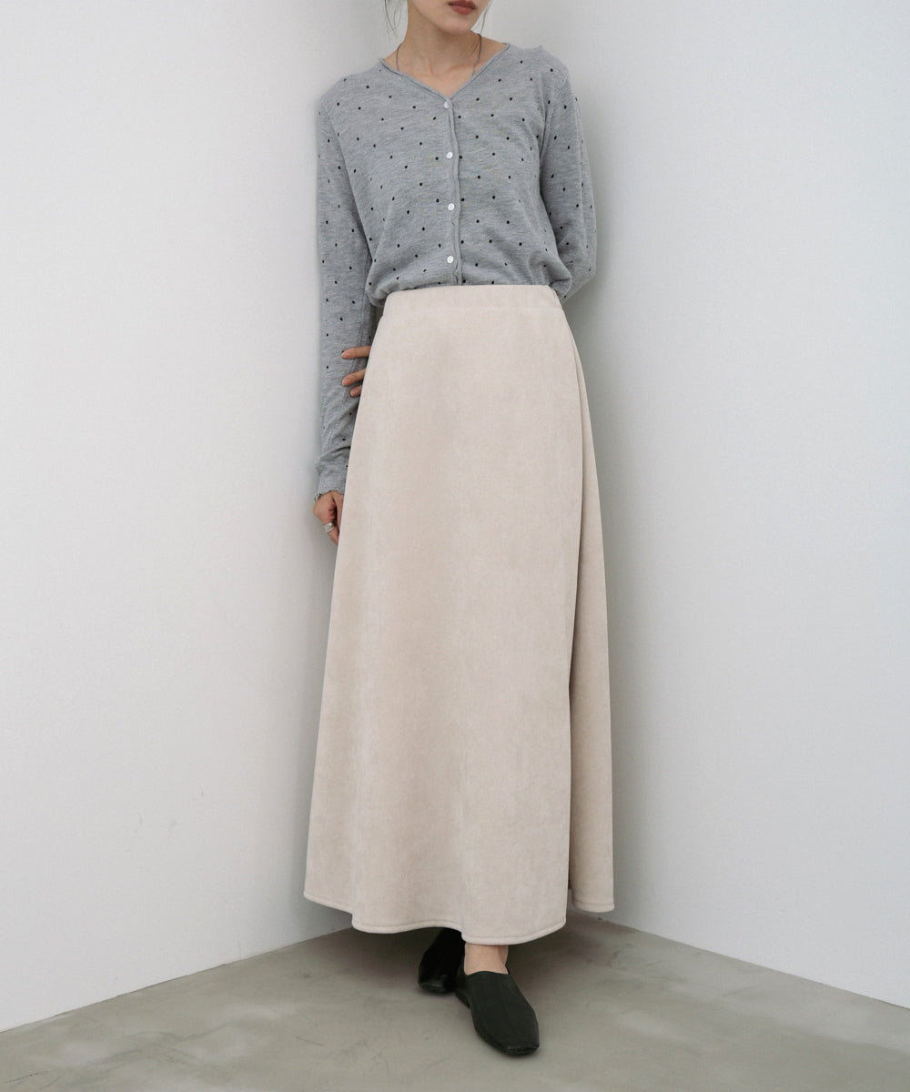 【選べる2タイプ】スウェードロングスカート