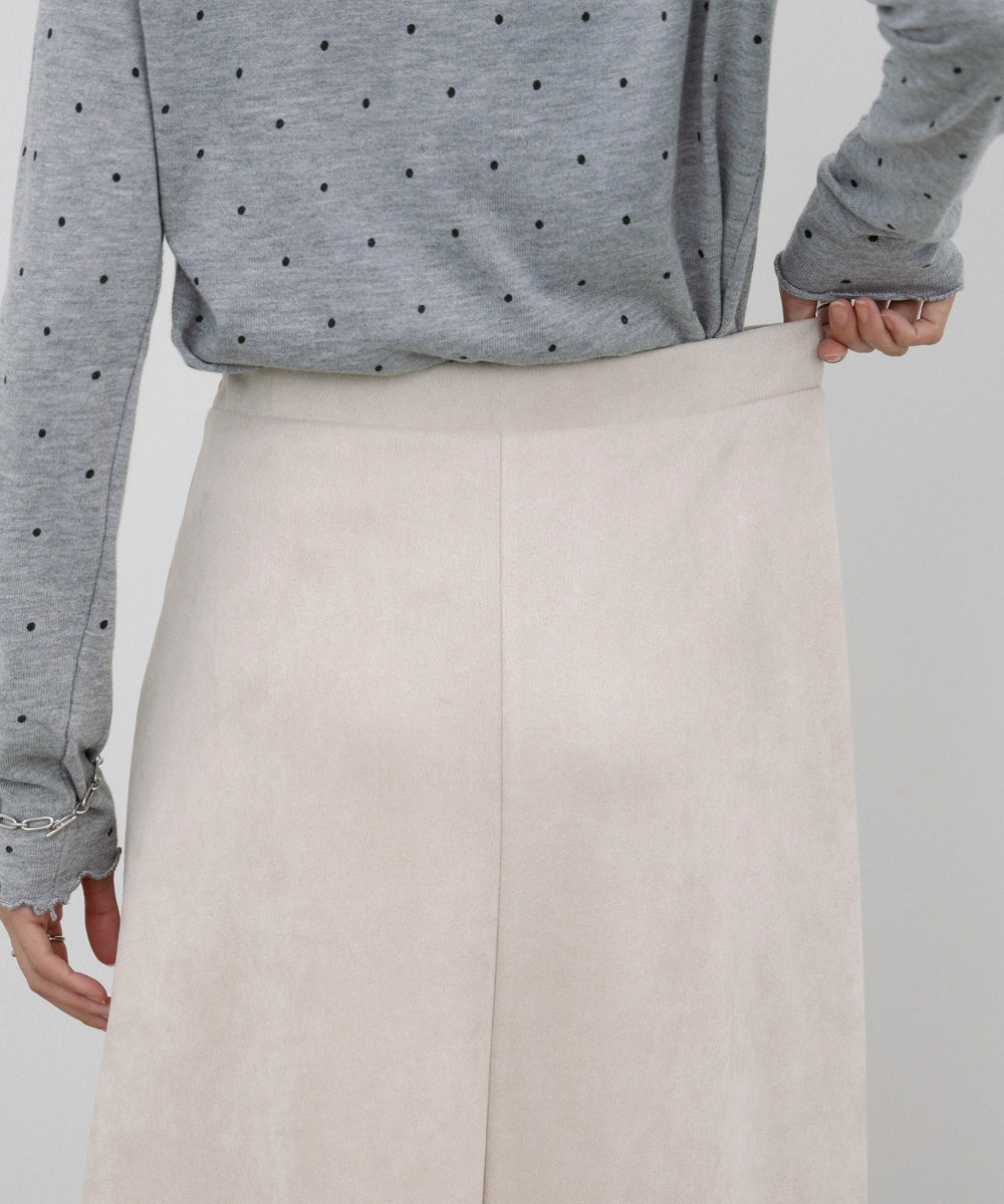 【選べる2タイプ】スウェードロングスカート