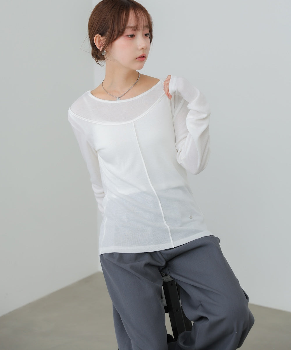 アシメレイヤードカットソー