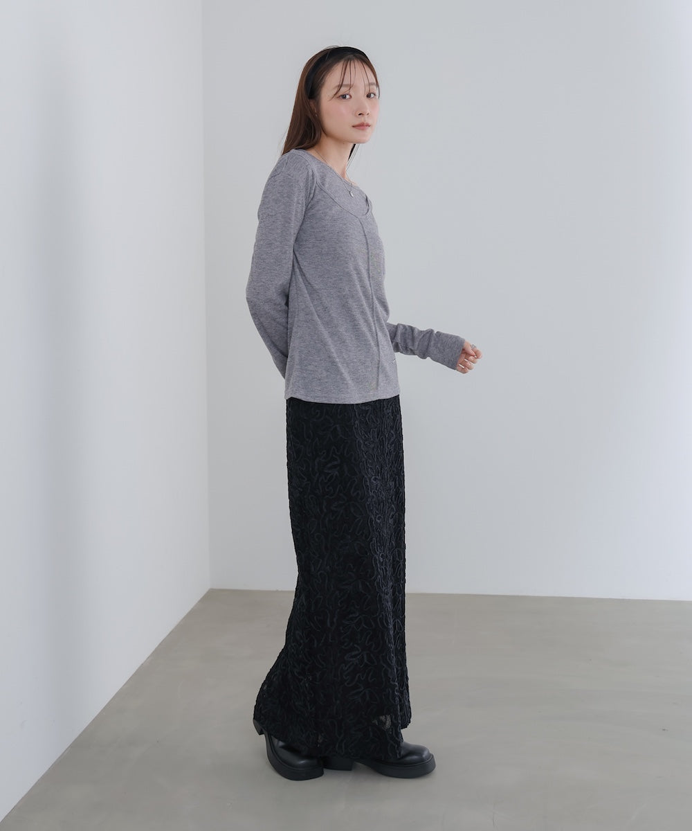 アシメレイヤードカットソー