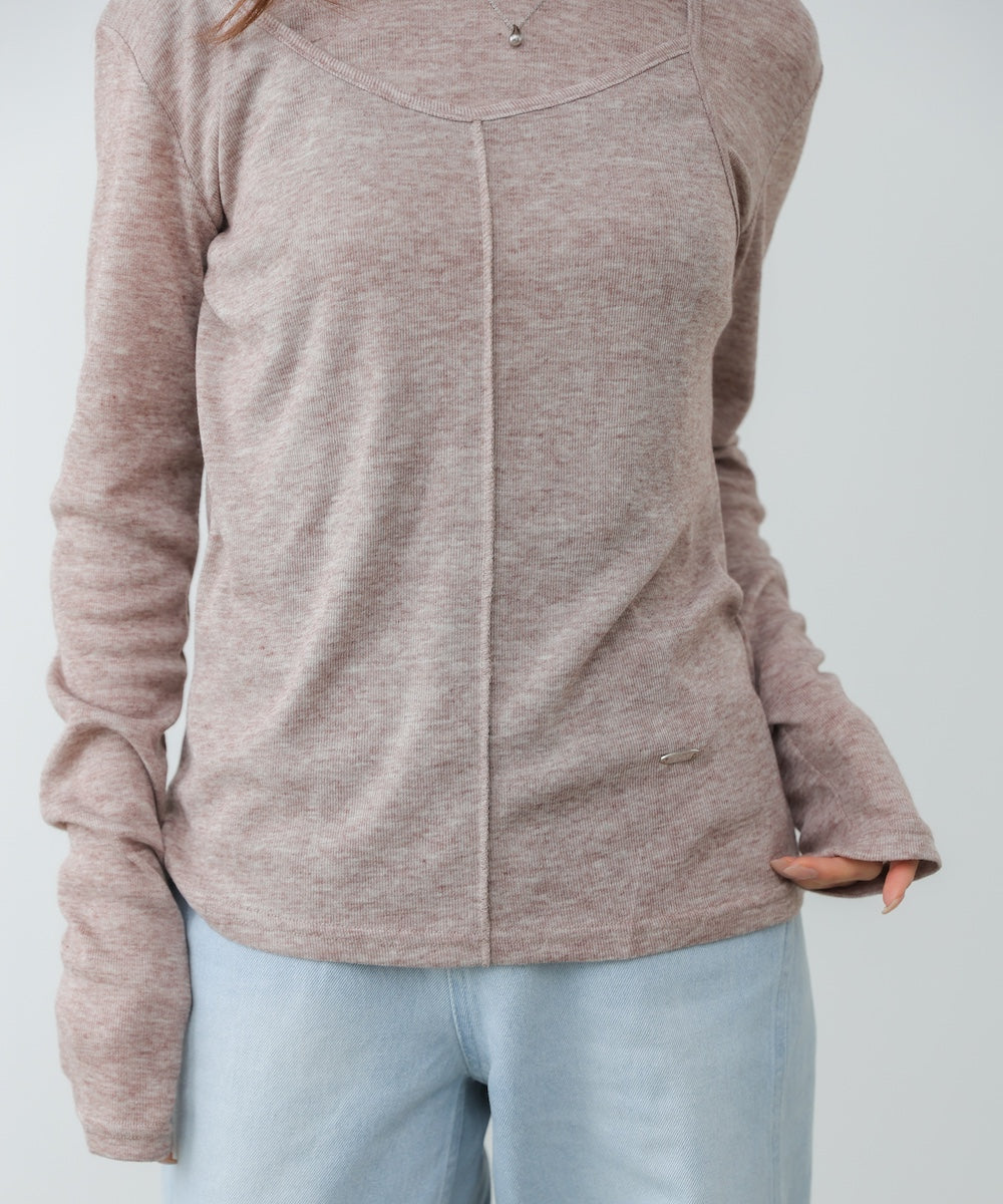 アシメレイヤードカットソー