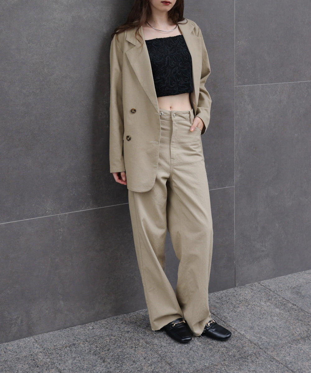 コード刺繍ベロアビスチェ