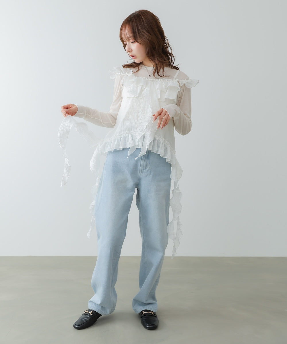 ラッフルフリルキャミソール