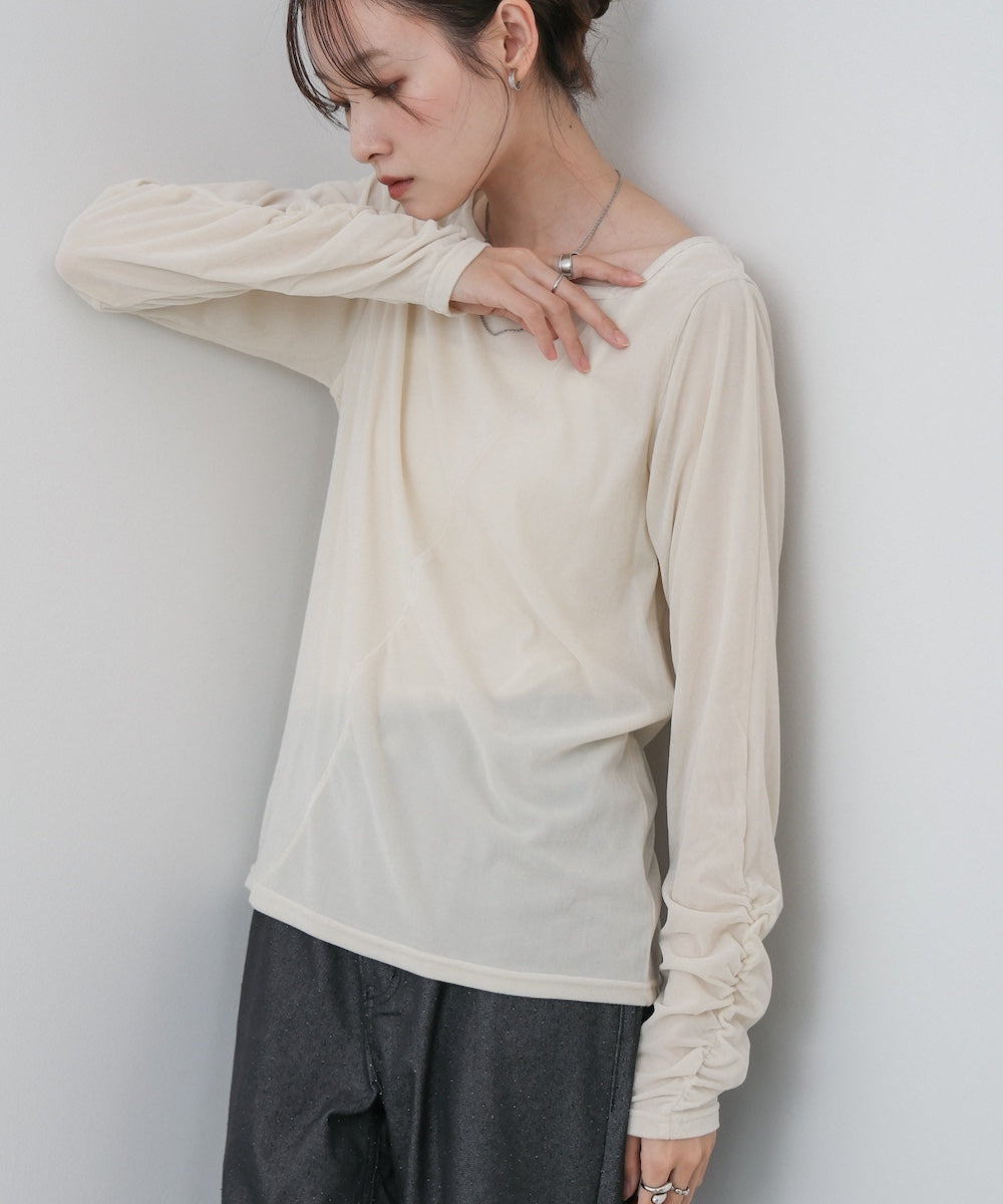 前後2WAYシアーベロアトップス