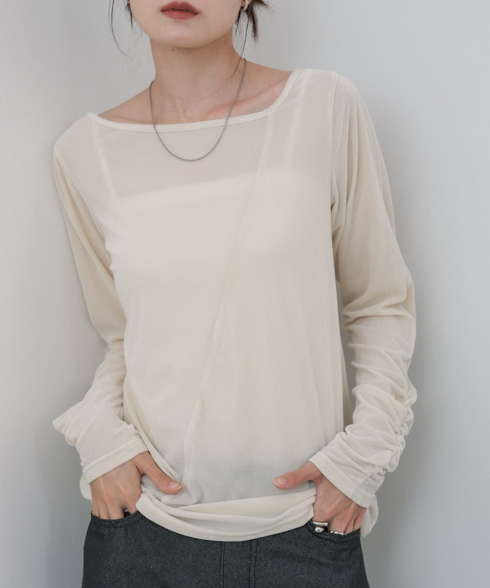 前後2WAYシアーベロアトップス