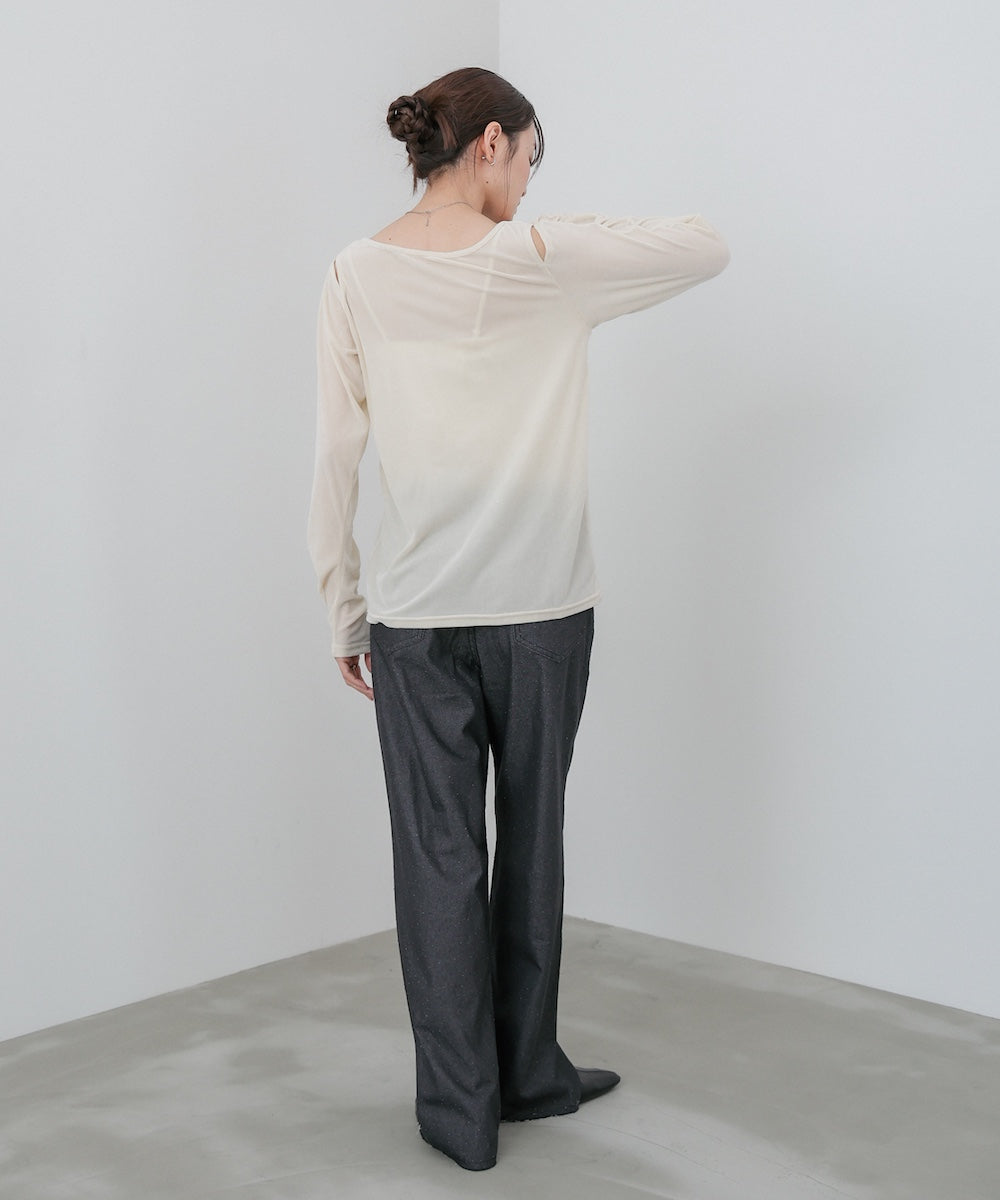 前後2WAYシアーベロアトップス