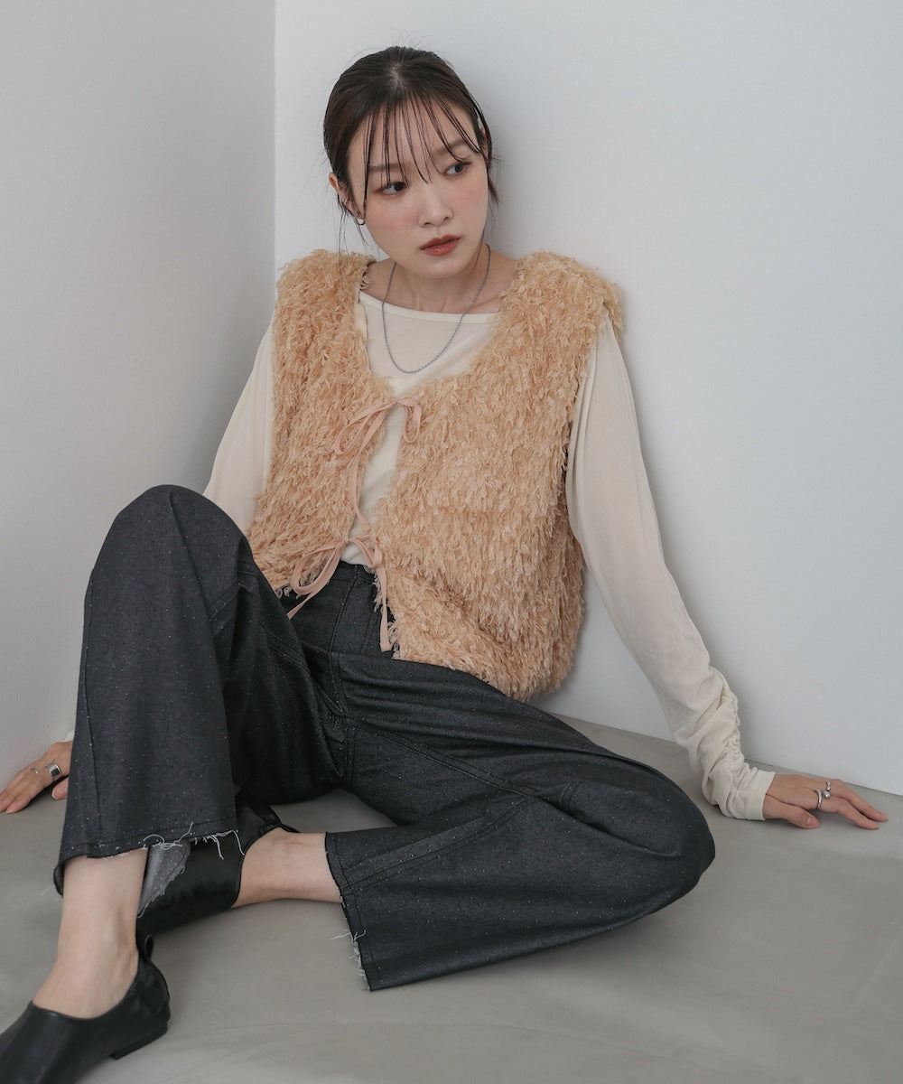 前後2WAYシアーベロアトップス