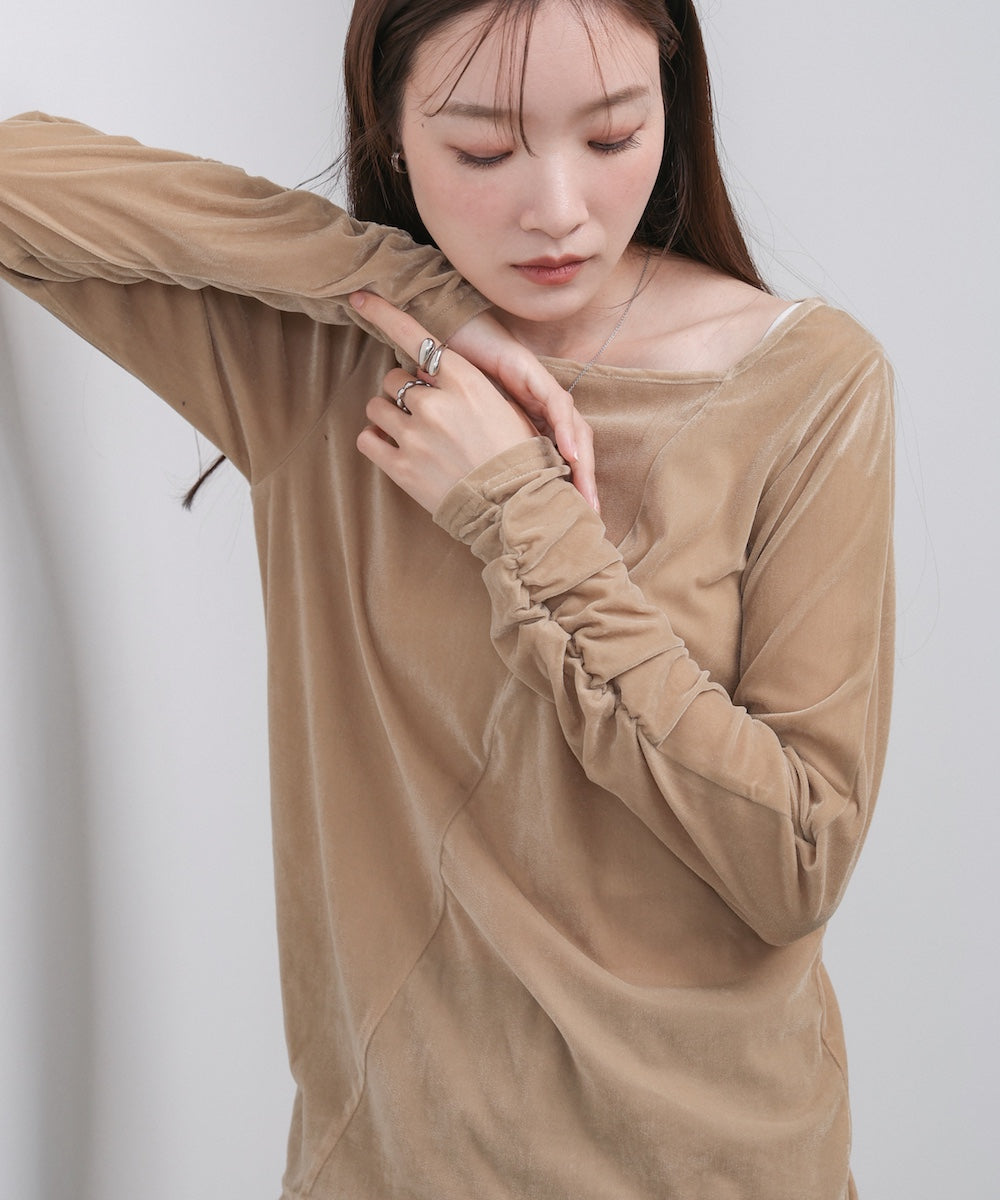 前後2WAYシアーベロアトップス