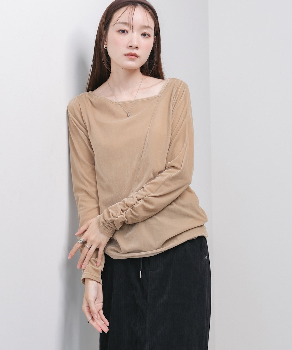 前後2WAYシアーベロアトップス