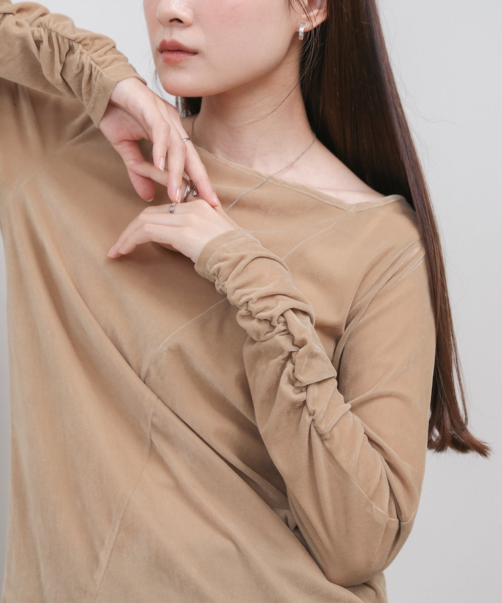 前後2WAYシアーベロアトップス