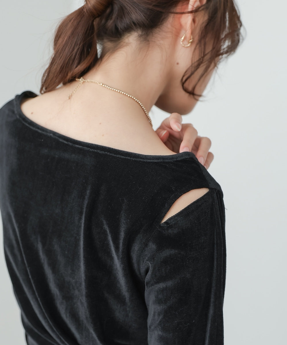 前後2WAYシアーベロアトップス