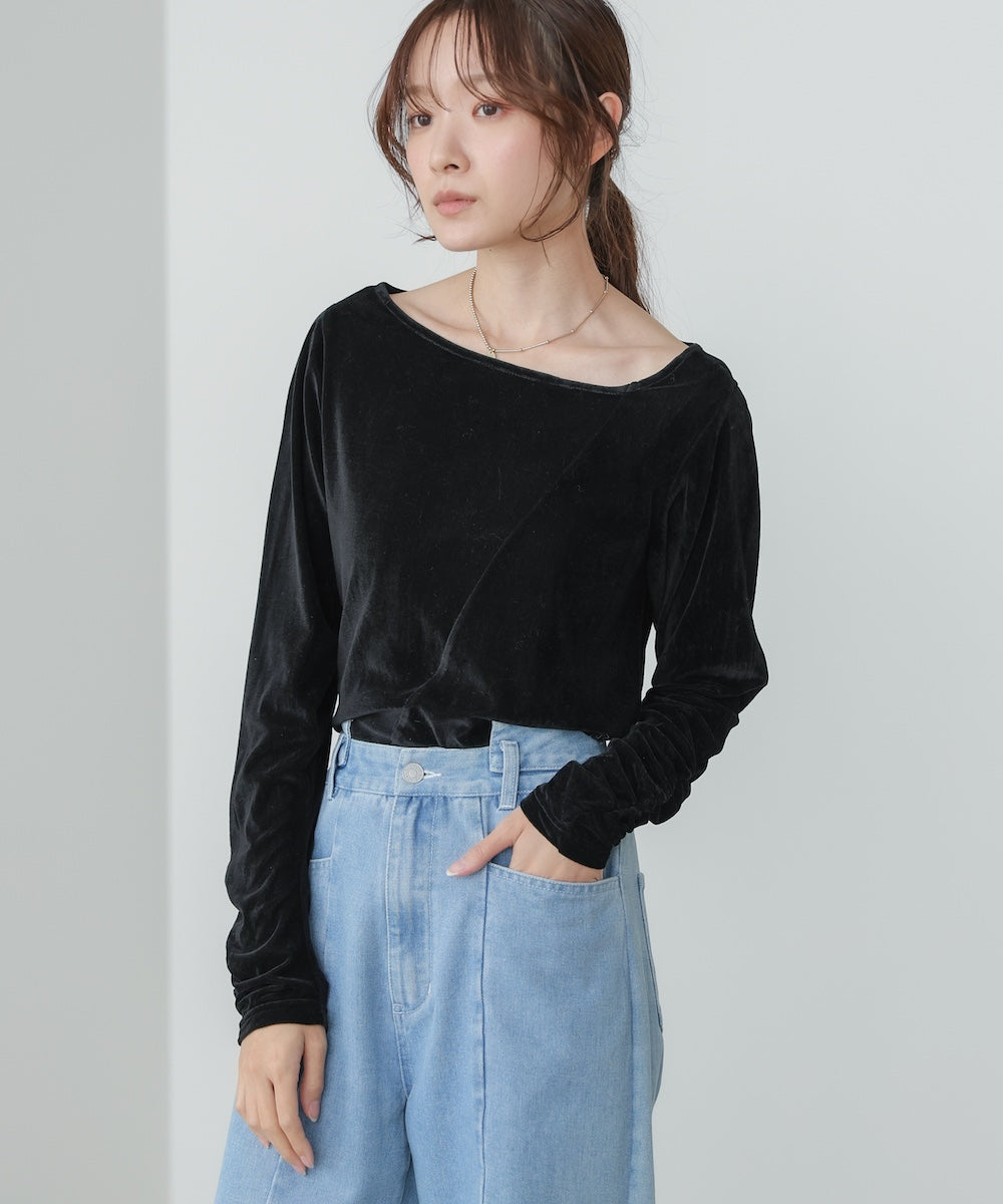 前後2WAYシアーベロアトップス