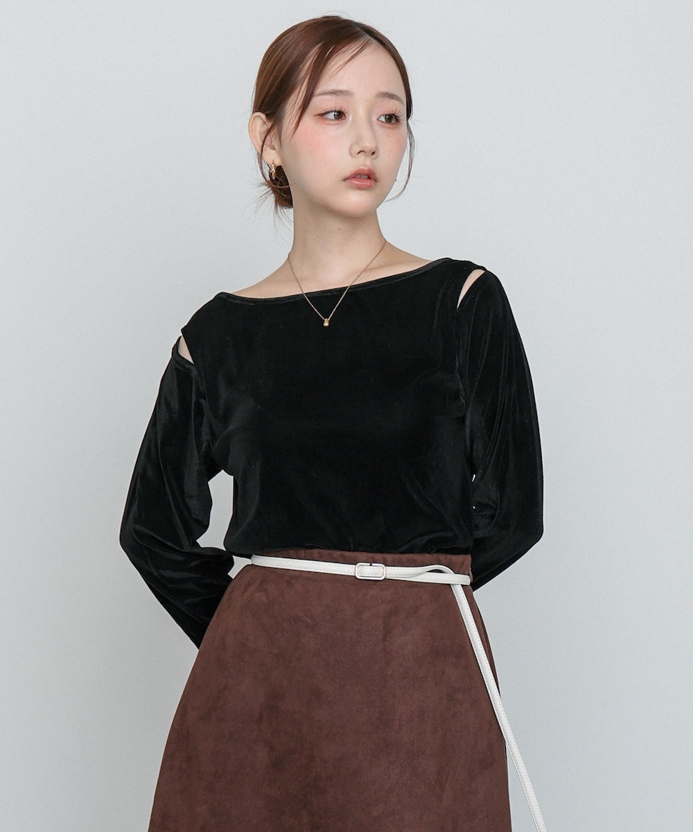 前後2WAYシアーベロアトップス