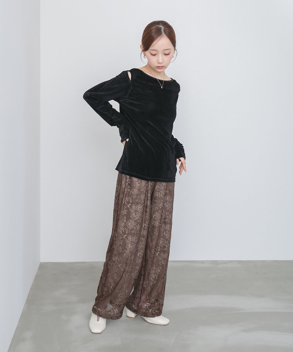 前後2WAYシアーベロアトップス