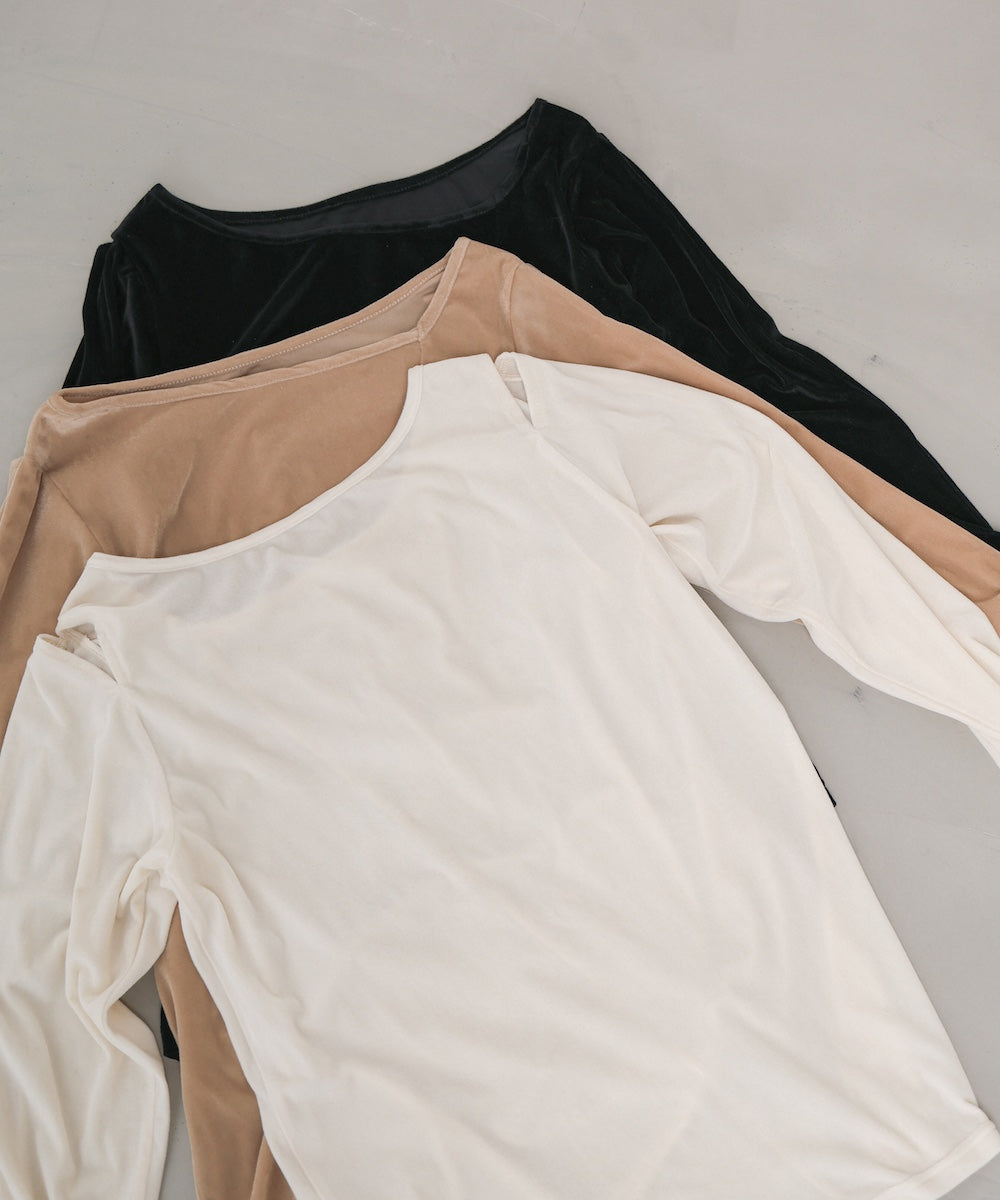 前後2WAYシアーベロアトップス