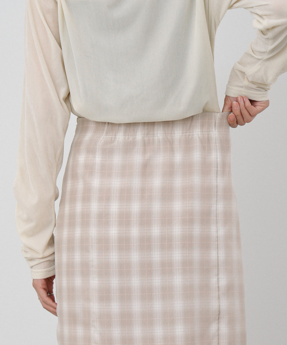 シアードッキングチェックスカート
