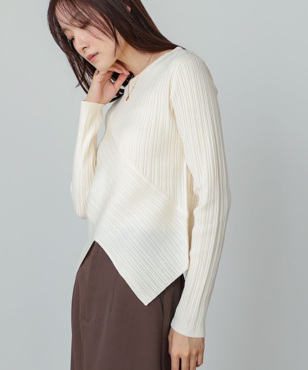 クロッシングニットトップス