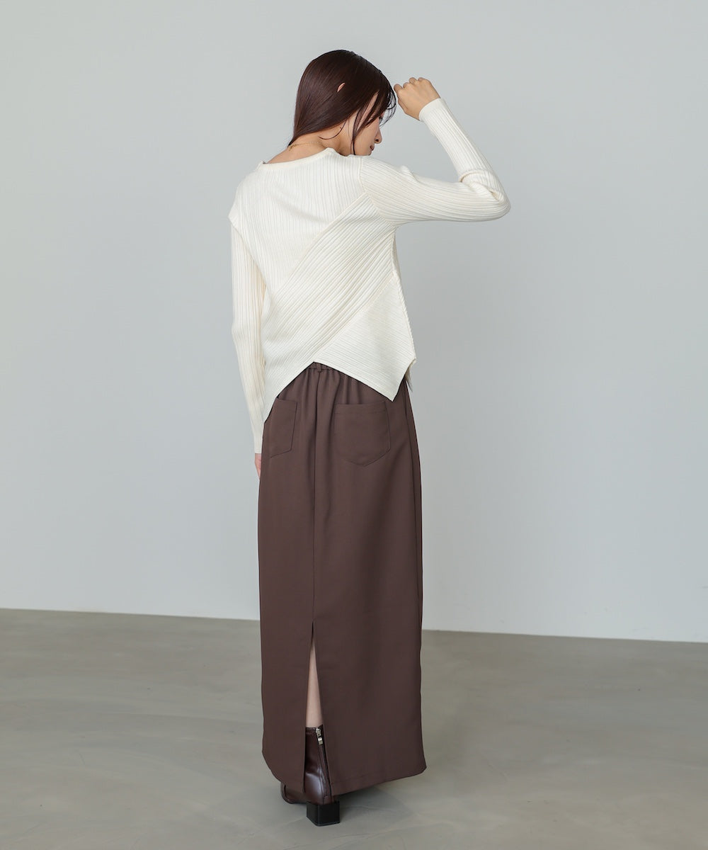 クロッシングニットトップス