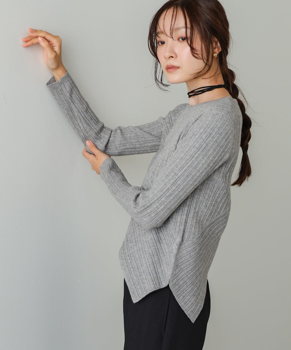 クロッシングニットトップス