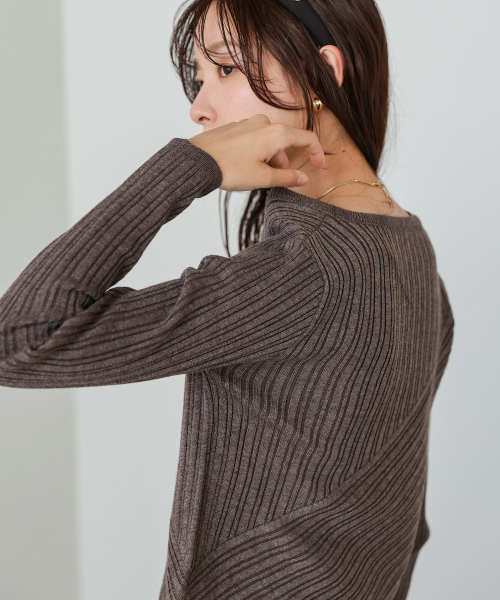 クロッシングニットトップス