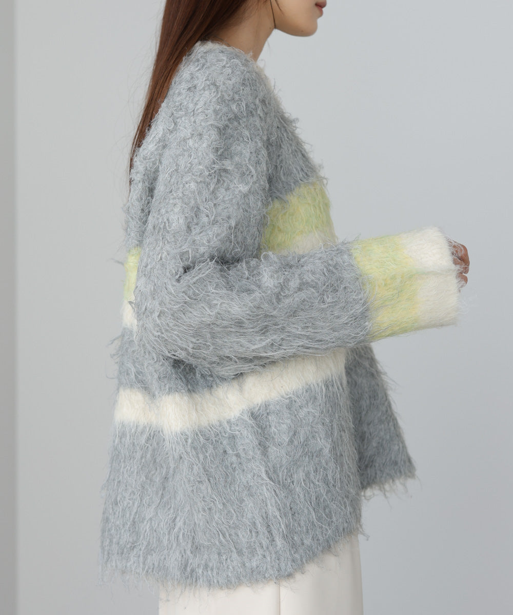 ボーダーケガキトップス