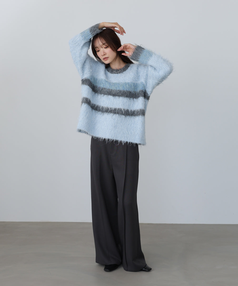 ボーダーケガキトップス